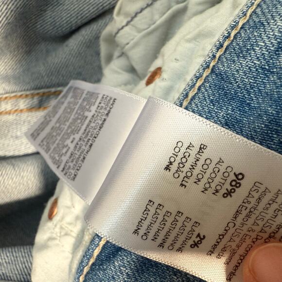 Mother Denim Women's The Tomcat Jeans Ankle The Confession Wash Blue 28 Straight - Picture 9 of 12